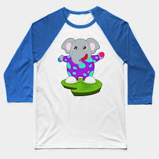 Elephant Clown Baseball T-Shirt